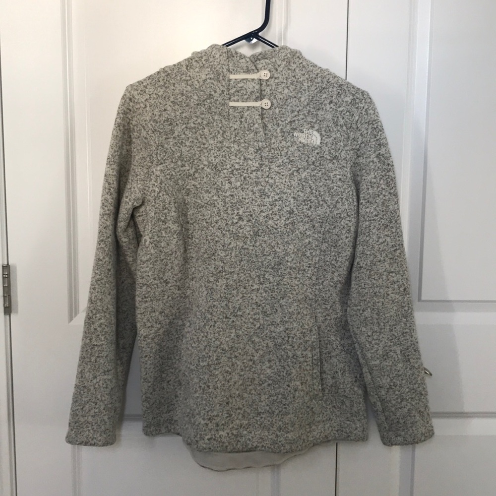 The North Face Light Gray Heather Pullover Hoodie